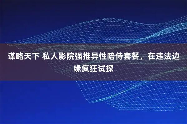 谋略天下 私人影院强推异性陪侍套餐，在违法边缘疯狂试探