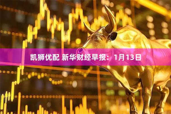 凯狮优配 新华财经早报：1月13日