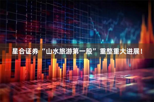 星合证券 “山水旅游第一股” 重整重大进展！